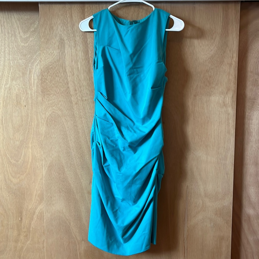 Artelier by Nicole Miller turquoise dress size 4